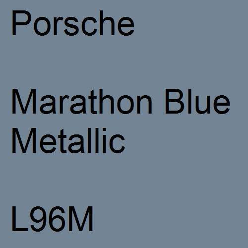 Porsche, Marathon Blue Metallic, L96M.